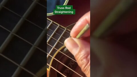 How to straighten guitar neck #shorts