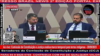 AO vivo Comissão de Constituição e Justiça analisa marco temporal para terras indígenas - 20/09/2023