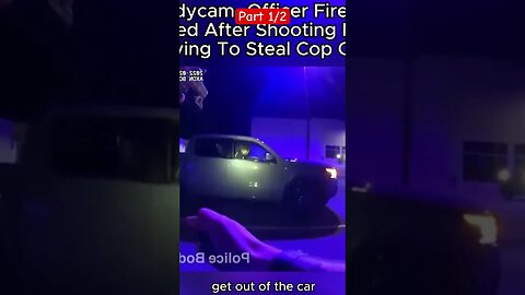 Car thief tries to steal cop car #thief #police #steal #dangerous #carthief #shorts #viral #new #fyp