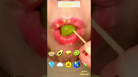 asmr 45 sec for sleep emoji food challenge mashup eating - 2023 - 3