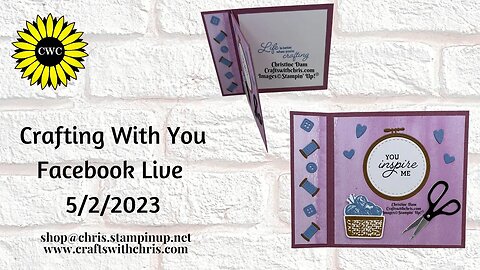Book Fold Card using Crafting With You By Stampin' Up!