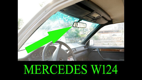 Mercedes Benz W124 - Cómo quitar el retrovisor central tutorial