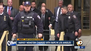 Harvey Weinstein charged with rape in LA