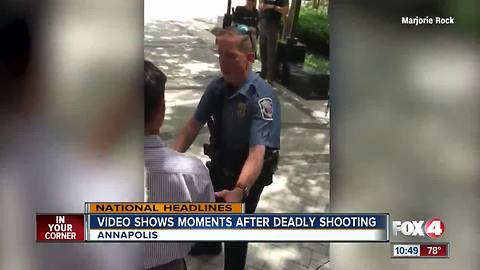 Woman captures aftermath of shooting on video