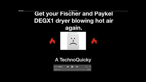 Quick fix for Fisher and Paykel DEGX1 clothes dryer not heating well or drying clothes well