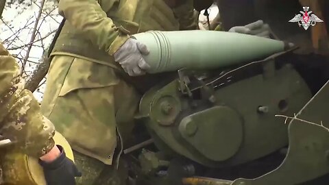 MoD Russia: Western MD's 152 mm Giatsint-B towed guns wipe out AFU armour and strongholds