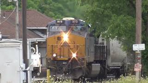 CSX M368 Manifest Mixed Freight Train from Fostoria, Ohio July 23, 2022