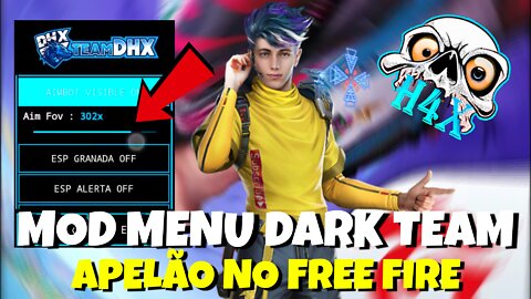 mod MENU APELÃO 100% VERMELHO DARK TEAM FF