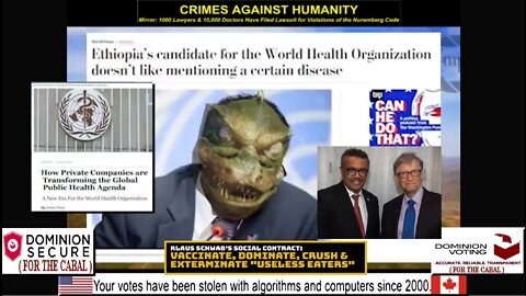 Who is the Reptile Tedros of the WHO?