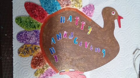 Diy turkey plaque wall hanging craft