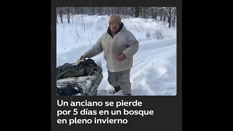 Un anciano sobrevive por 5 días en un bosque en pleno invierno