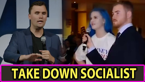 Charlie Kirk destroys College blue-haired British socialist