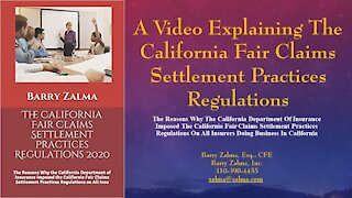 California fair Claims Settlement Practices Regulations