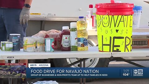 Food drive for Navajo Nation