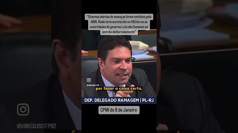 Deputado Ramagem na CPMI do 8 de janeiro PARTE 1