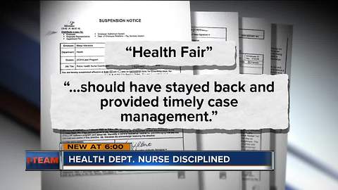 I-Team: Health Department nurse suspended over lead issues