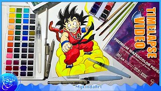 Drawing Kid Goku from Dragon Ball (Akira Toriyama Art Tribute)