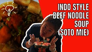 Cooking Indo Style Beef Noodle Soup (Soto Mie). Cooking Ideas & Inspiration. Dysha Kitchen. #shorts