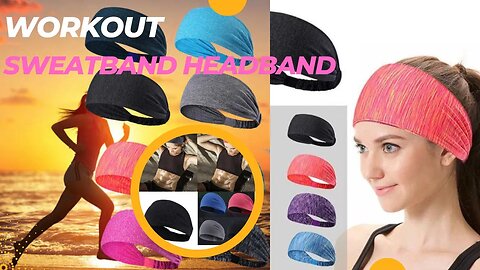 Yoga, Gym, and Running Workout New Men Women Sweatband Headband Sports Wear Stay Comfortable Stylish