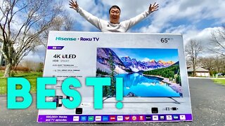 HISENSE R8 ULED 65" ROKU SMART TV REVIEW