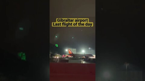 Last Departure of the Day, Taxi on Gibraltar Airport Runway #shorts