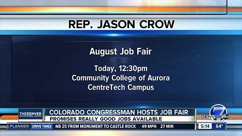 Rep. Jason Crow hosting job fair today
