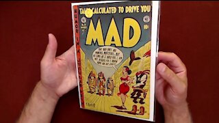 Reading Comic Books: Mad #9, 1954, EC Comics - See Timestamps [ASMR, Male]