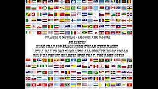 World country flags, over 230 types and with name! [Quotes and Poems]