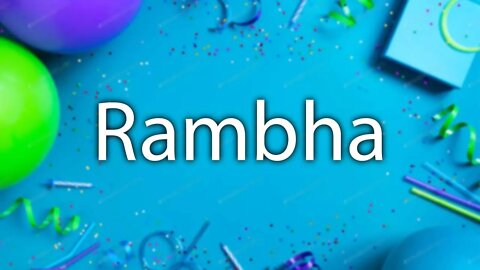 Happy Birthday to Rambha - Birthday Wish From Birthday Bash