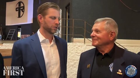ERIC TRUMP with Veterans for America First National Spokesman Admiral Kubic discussing VFAF
