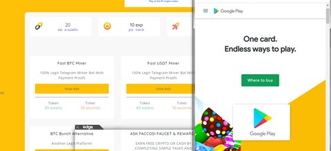 How To Earn Free Google Play Code TOKENS Cryptocurrency Paid To Click At BTC Bunch Withdraw