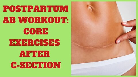 Postpartum Ab Workout! *Core Exercises After C-Section* | Dr K & Dr Wil
