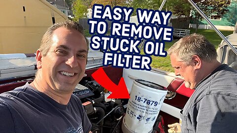 How To Remove Stuck Oil Filter On Boat Engine