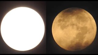 Sun and Moon appear the same size