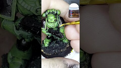 how to speed paint space marines of the salamanders Chapter #new40k #spacemarines #warhammer40k