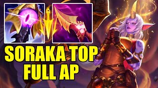 SORAKA TOP FULL AP + ATACK SPEED - ENFRENTEI E CAITEI UM MORDEKAISER