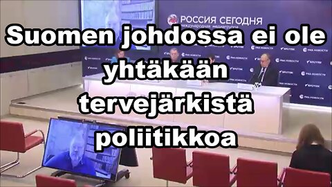 Suomen johdossa ei ole yhtäkään tervejärkistä poliitikkoa