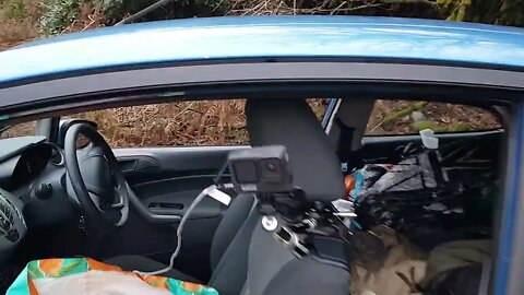 Gopro set up to film Avon river in the car Dartmoor 25th March 2023