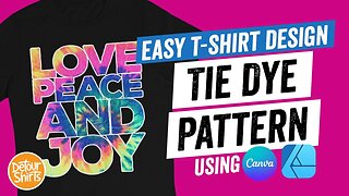 Easy T-Shirt Design Tutorial | How to Create a Tie Dye Pattern Design using Affinity Designer