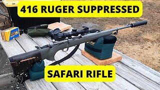 416 Ruger Suppressed vs Unsuppressed (Elephant Gun)