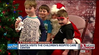 Santa visits Children's Respite Care Center