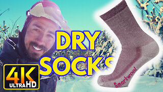 How to Dry Socks While Camping in Extreme Cold (4k UHD)
