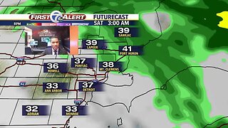 Clouds return with milder temps