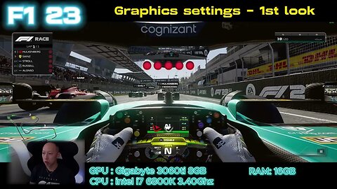 F1 23 - Graphics setup Day 1 | Gigabyte Aorus 3060ti 8gb | intel i7 6800K |