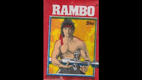 Rambo trading cards packs (1985, Topps) -- What's Inside