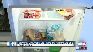 Animal protests turn woman vegetarian
