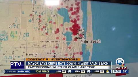 Is crime rate down in West Palm Beach?