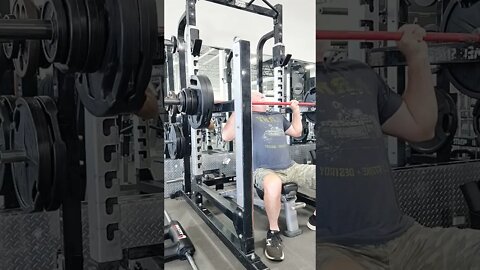 270lbs seated 💺 military 🪖 press, Crazy 🤪 old man