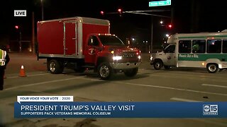 Trump supporters pack Veterans Memorial Coliseum