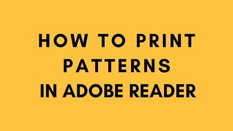 How to Print Leather PDF Patterns in Adobe Reader